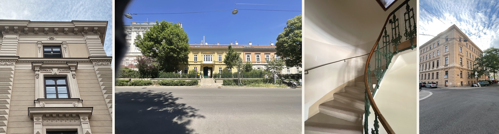 Wiener Altbaudetails: Fassade, Wohnhaus und Stiegenhaus